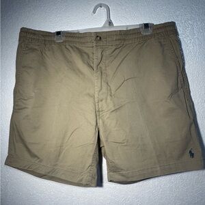 Polo by Ralph Lauren Tan Flat Front Men Shorts